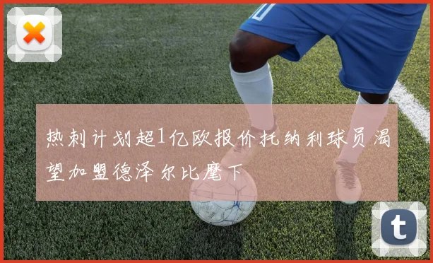 热刺计划超1亿欧报价托纳利球员渴望加盟德泽尔比麾下